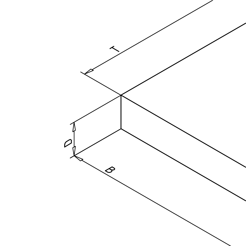 Produktmaßzeichnung (L)