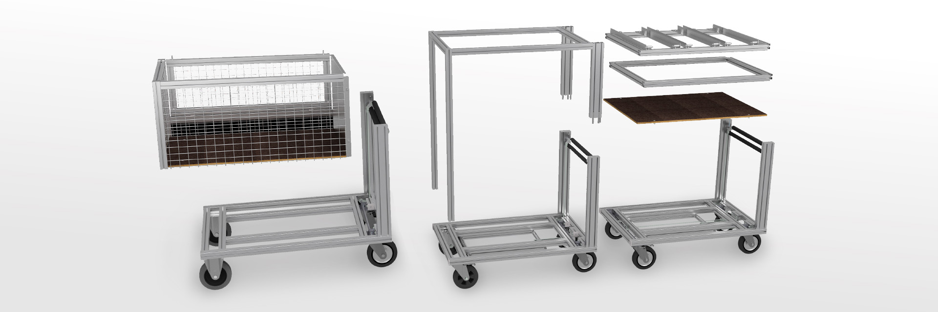 Explosion mobile container racks