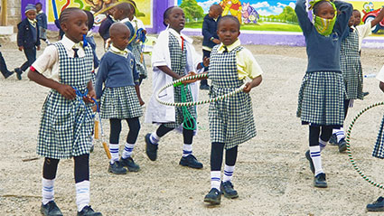 Schulhof Arnold Janssen Primary School