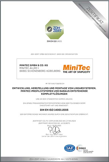 DIN EN ISO 14001 - Umweltschutz